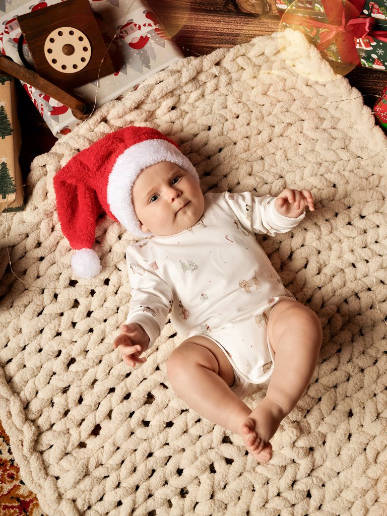 Body niemowlęce świąteczne pieski