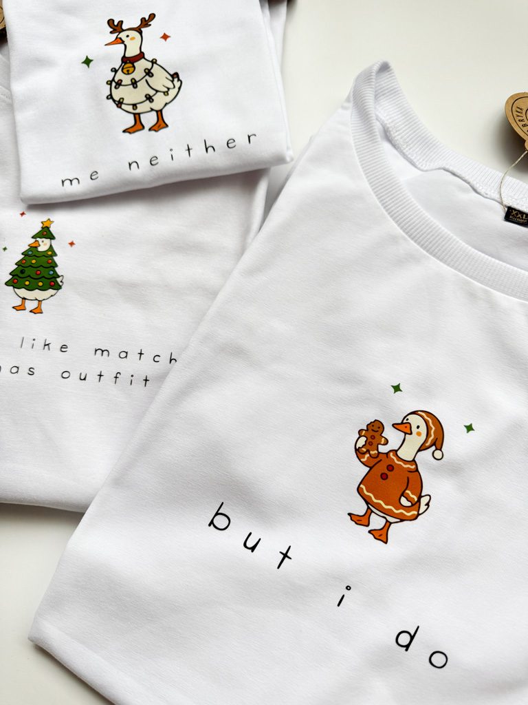 Damska koszulka świąteczna gąska