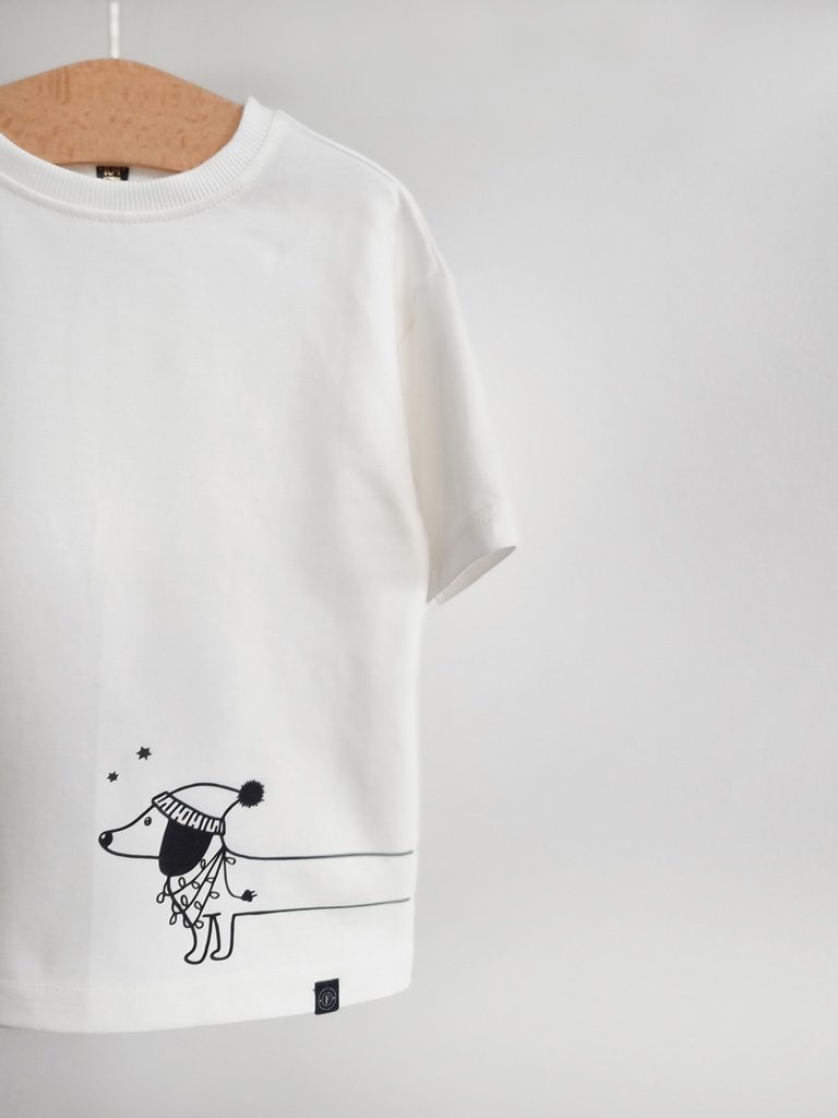 Koszulka dla dziecka świąteczny jamnik - obrazek 3