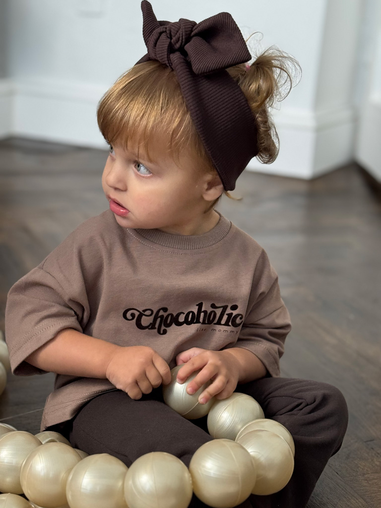 Koszulka dziecięca z nadrukiem Chocoholic