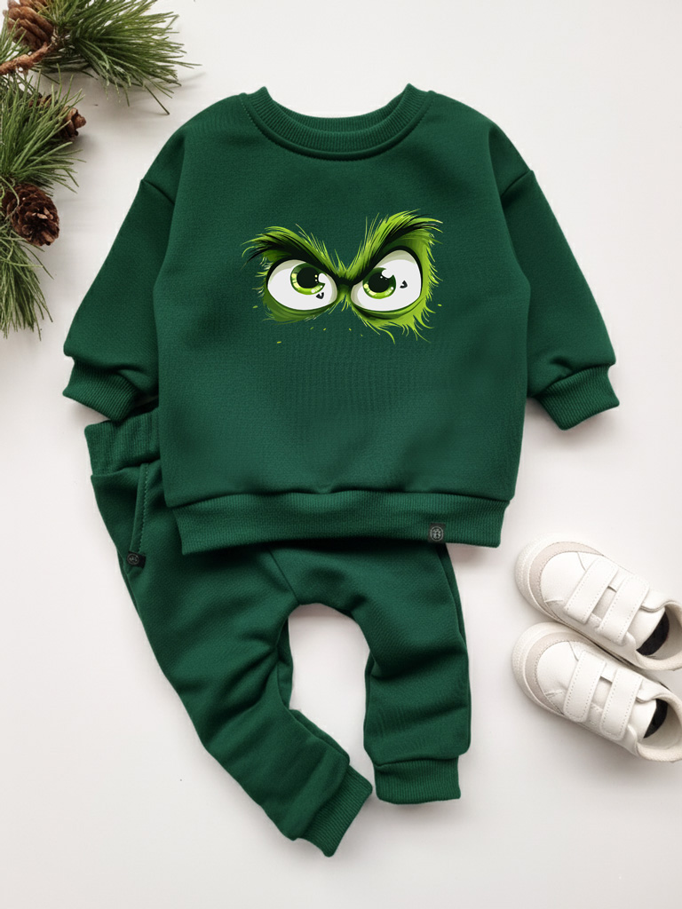 Komplet dla dziecka z nadrukiem oczu