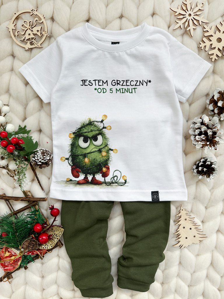 Koszulka dziecięca jestem grzeczny od 5 minut