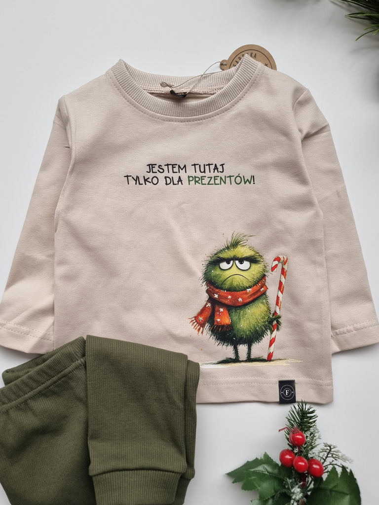 Koszulka dziecięca jestem tutaj tylko dla prezentów