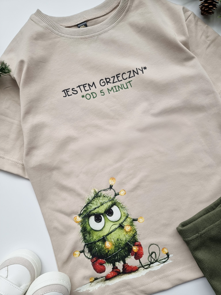 Koszulka dziecięca jestem grzeczny od 5 minut