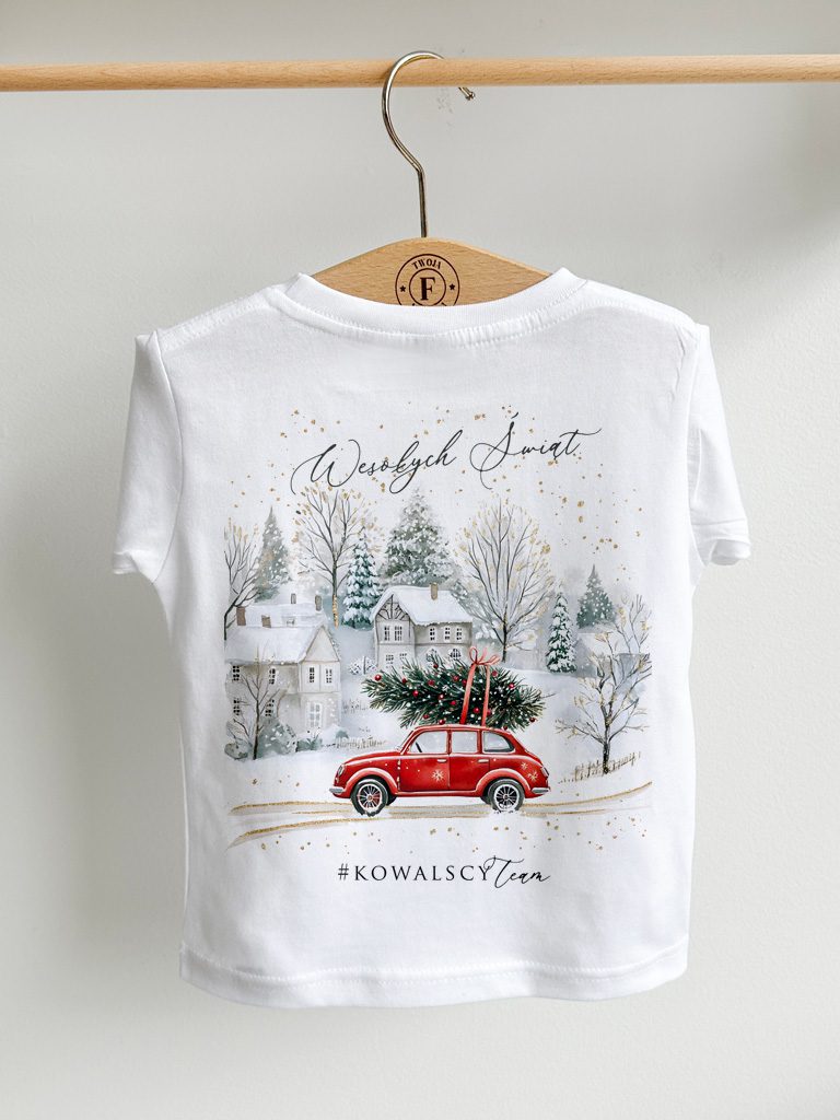 Koszulka dziecięca Wesołych Świąt #TWÓJteam