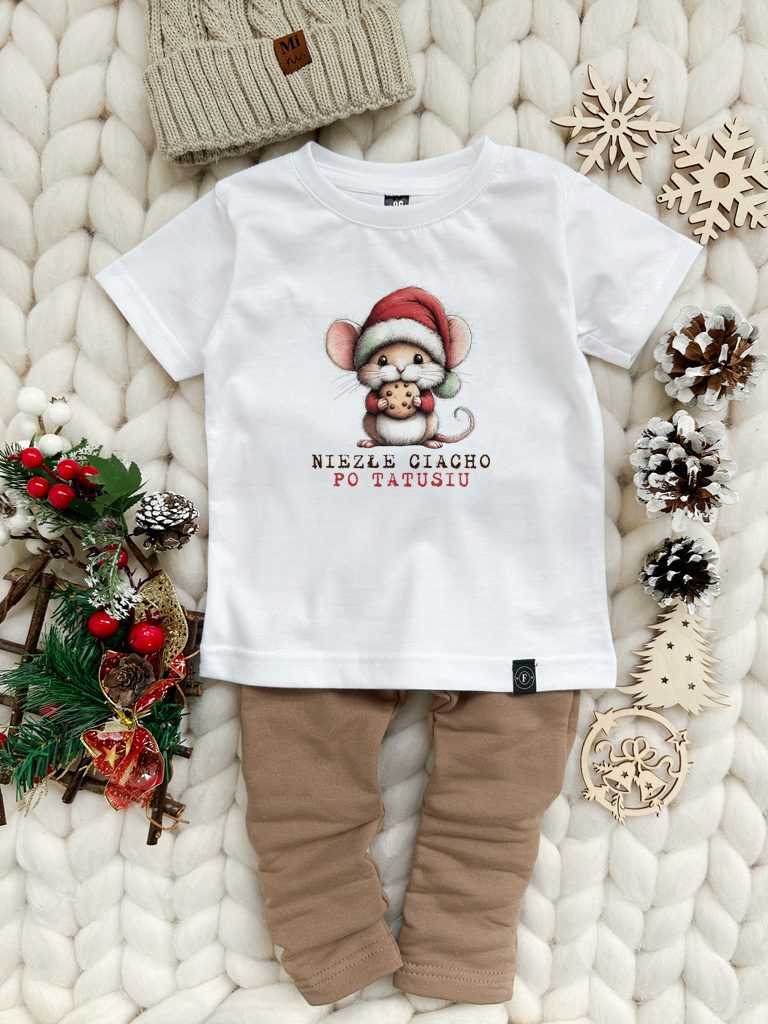 Koszulka dziecięca myszka niezłe ciacho po tatusiu