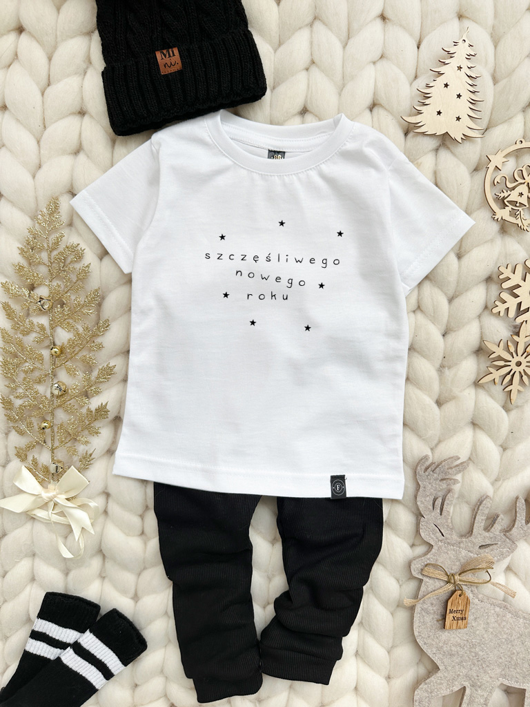 Koszulka dziecięca szczęśliwego nowego roku