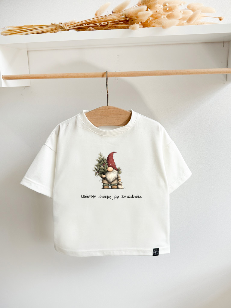 Koszulka dziecięca ubieram choinkę jak zawodowiec