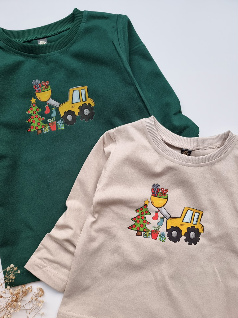 Koszulka dziecięca koparka z prezentami