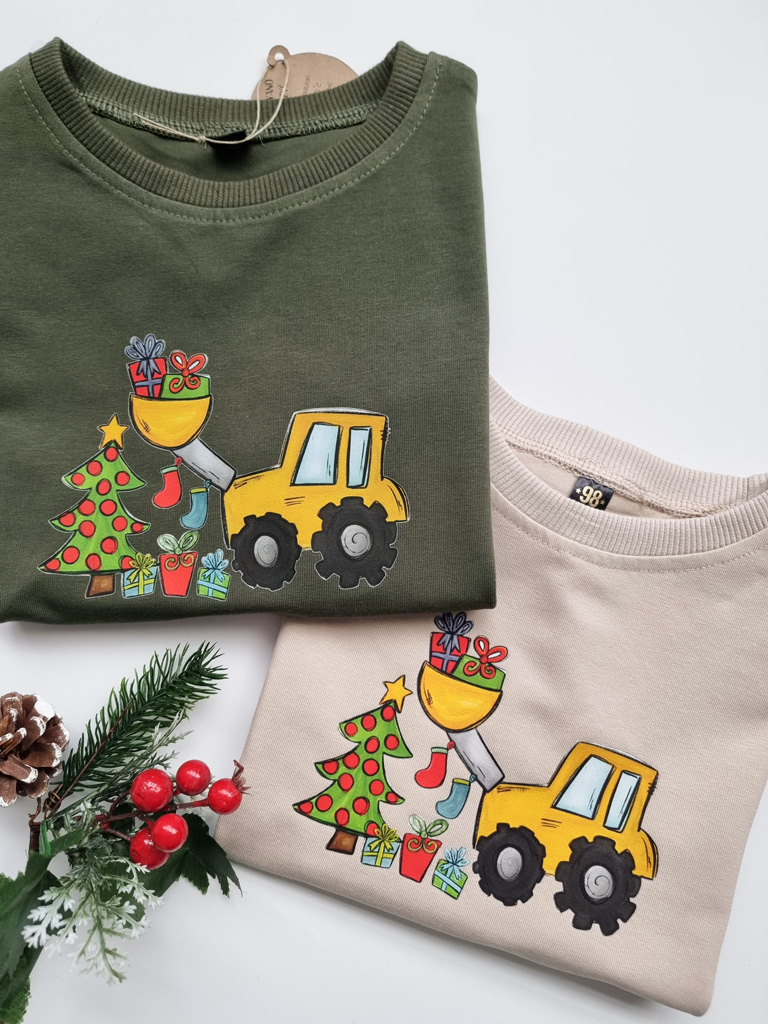Koszulka dziecięca koparka z prezentami
