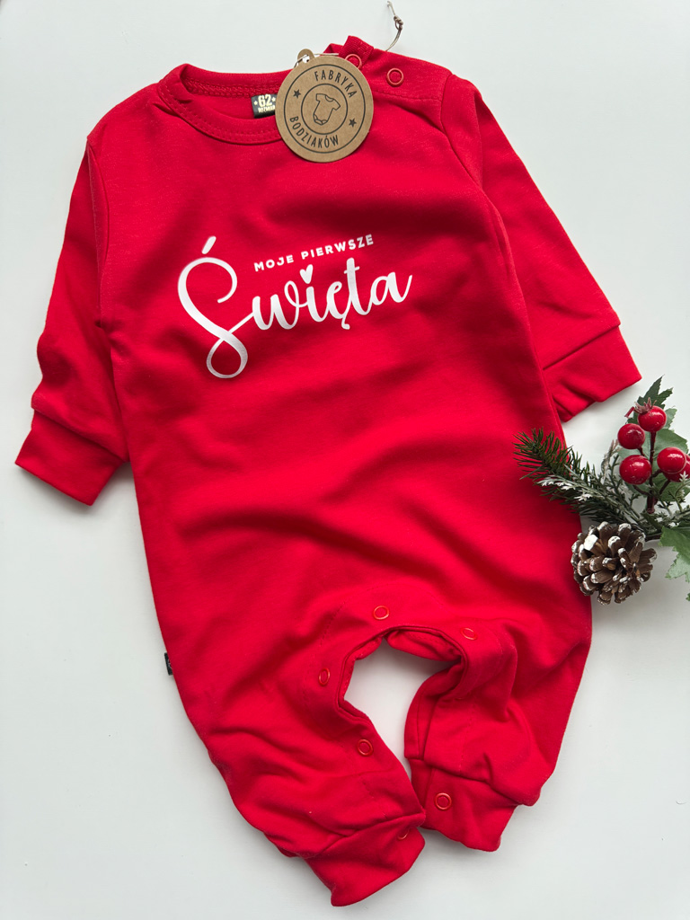 Pajac niemowlęcy Moje pierwsze Święta