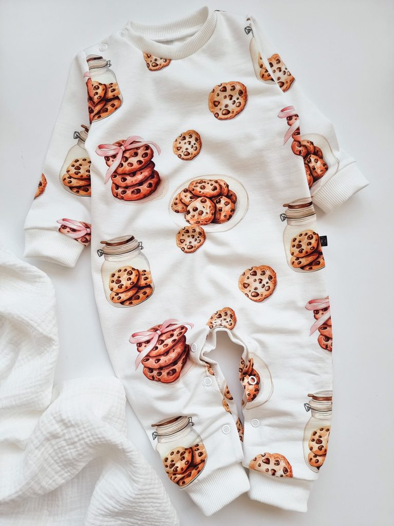 Pajac niemowlęcy bez stópek ciastka - obrazek 4