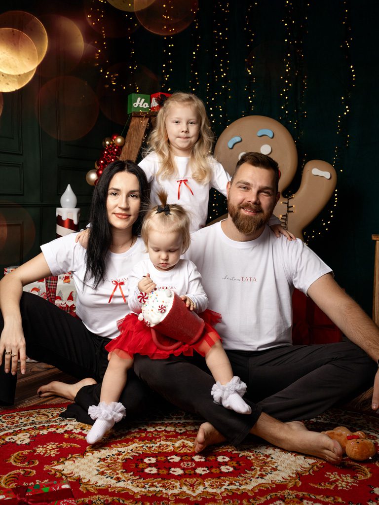 Koszulka dziecięca z kokardką christmas - obrazek 3