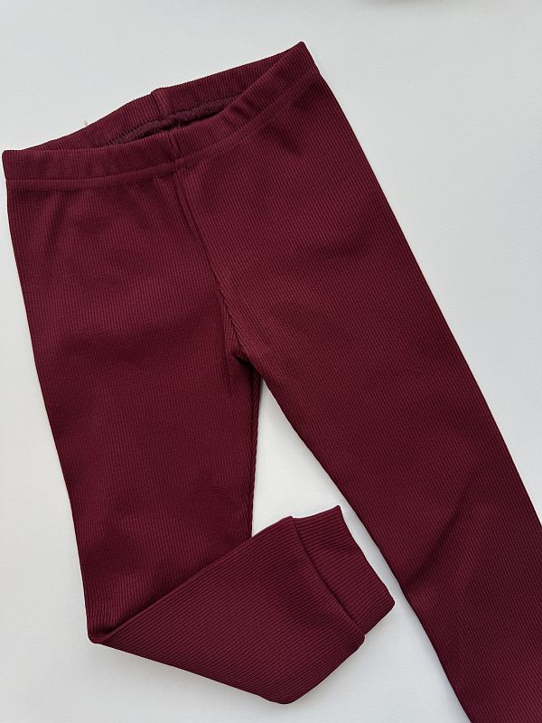 Getry prążek bordowe rozmiar 86