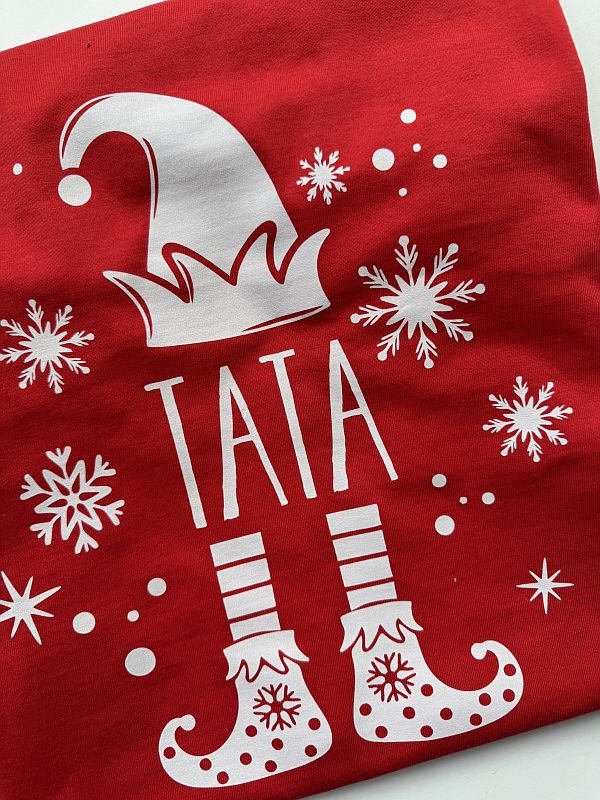 Koszulka meska czerwona tata elf rozmiar L