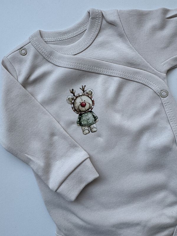 Body kopertowe beżowe z misiem 68