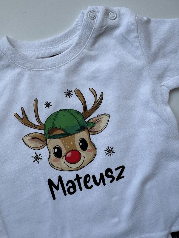 Koszulka z reniferem w czapce Mateusz 68
