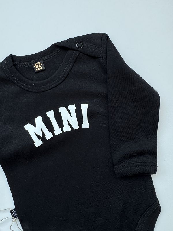 Body czarne długi rękaw mini rozmiar 62