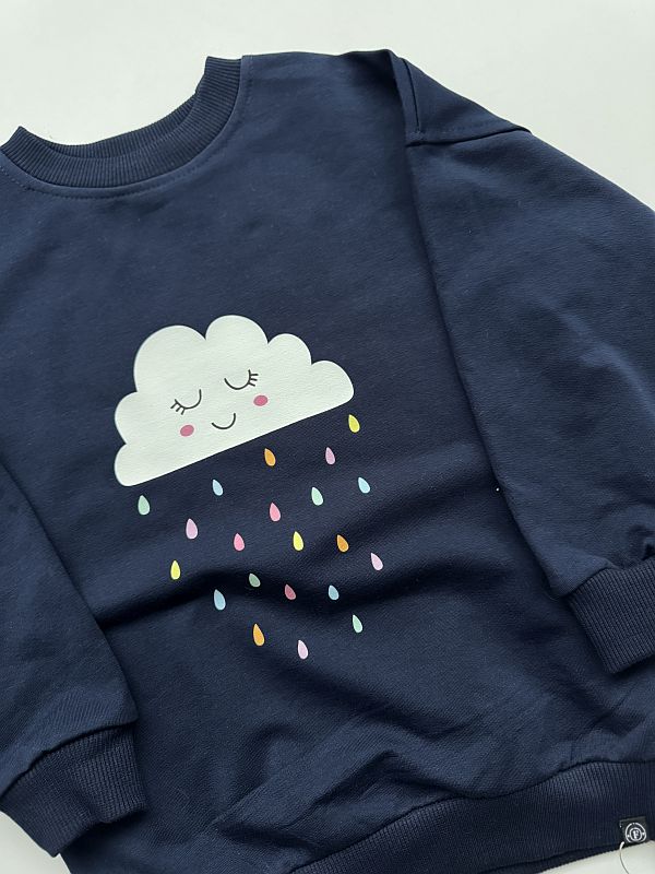 Bluza granatowa chmurka rozmiar 98