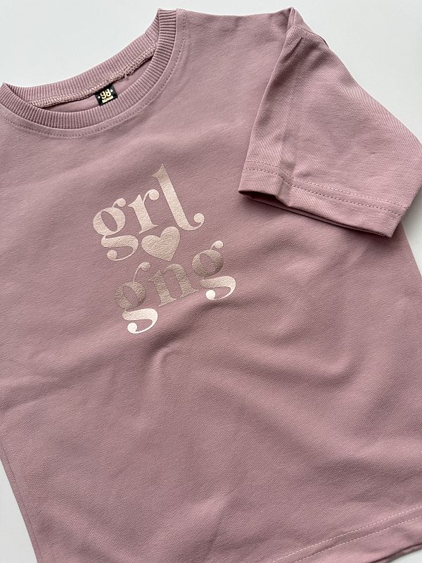 Koszulka rózowa krótki rękaw grl gng rozmiar 98