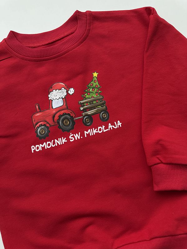 Bluza czerwona pomocnik św. Mikołaja 98