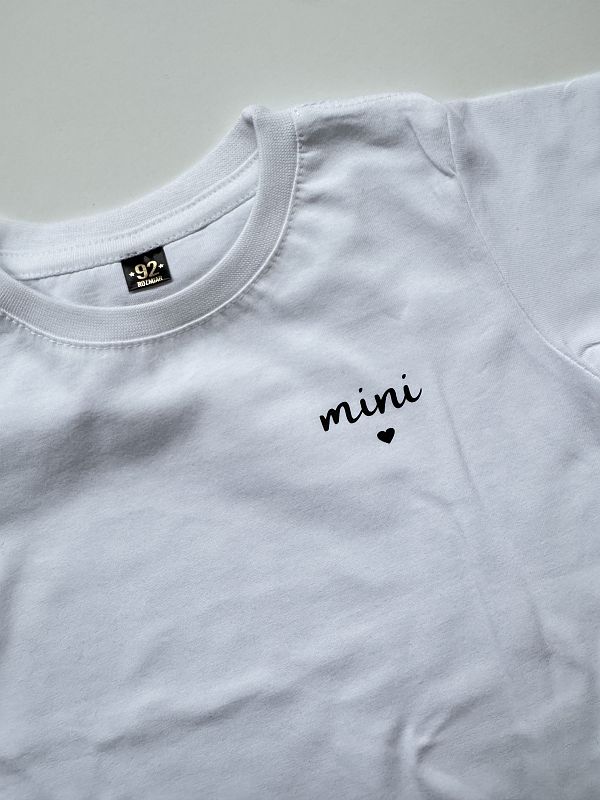 Koszulka biała krótki rękaw mini rozmiar 92