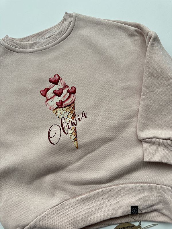 Bluza brudny róż lód Oliwia rozmiar 92