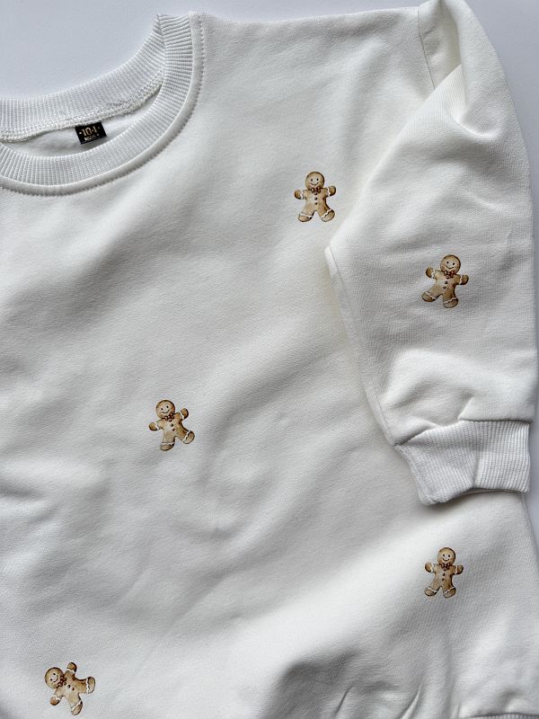 Bluza ecru w pierniczki 104