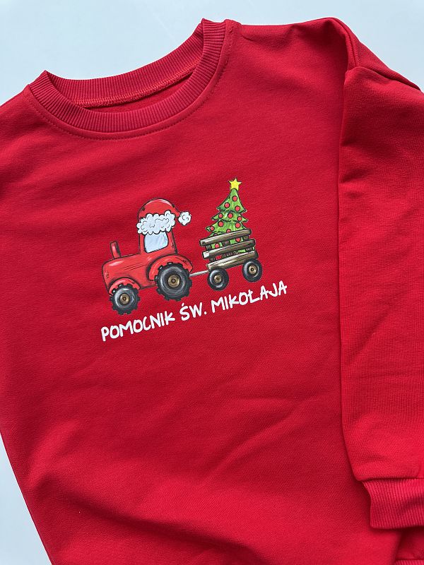 Bluza czerwona pomocnik świętego mikołaja 122
