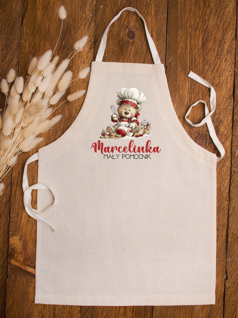 Fartuch kuchenny dziecięcy misio mały pomocnik