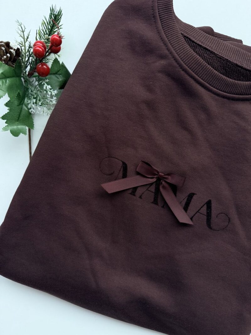 Bluza damska brązowa mama rozmiar UNIWERSALNY