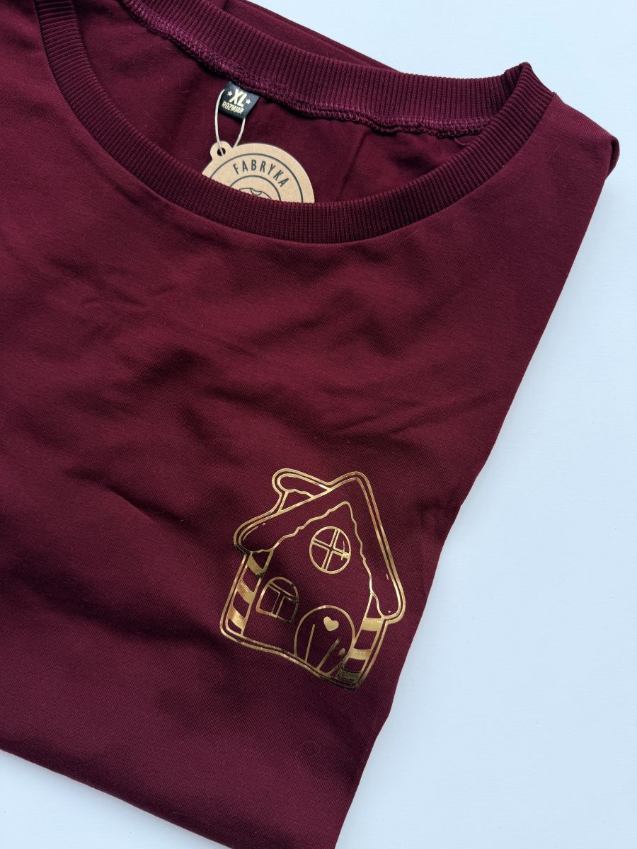 Kosuzlka damska bordowa złoty domek rozmiar XL