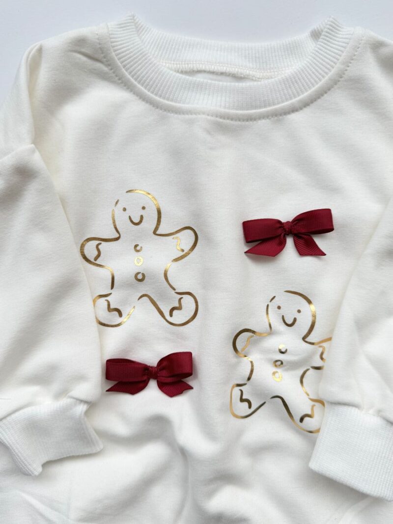 Bluza ecru z pierniczkami rozmiar 74