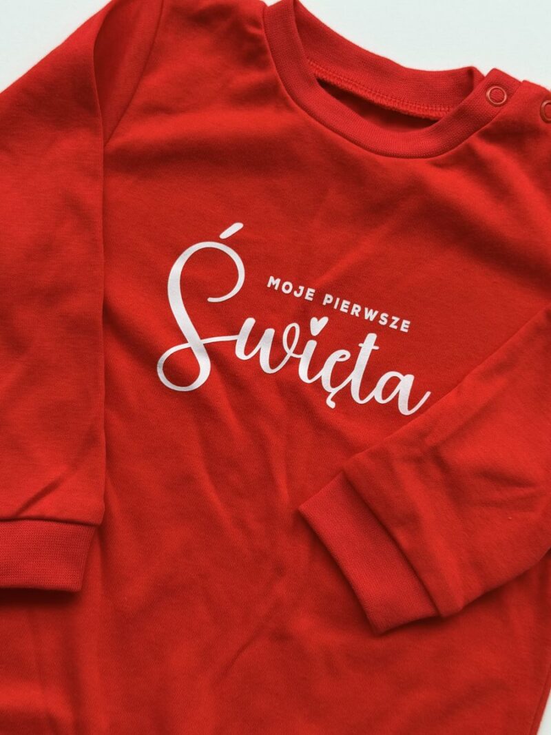Pajac czerwony moje pierwsze święta rozmiar 80