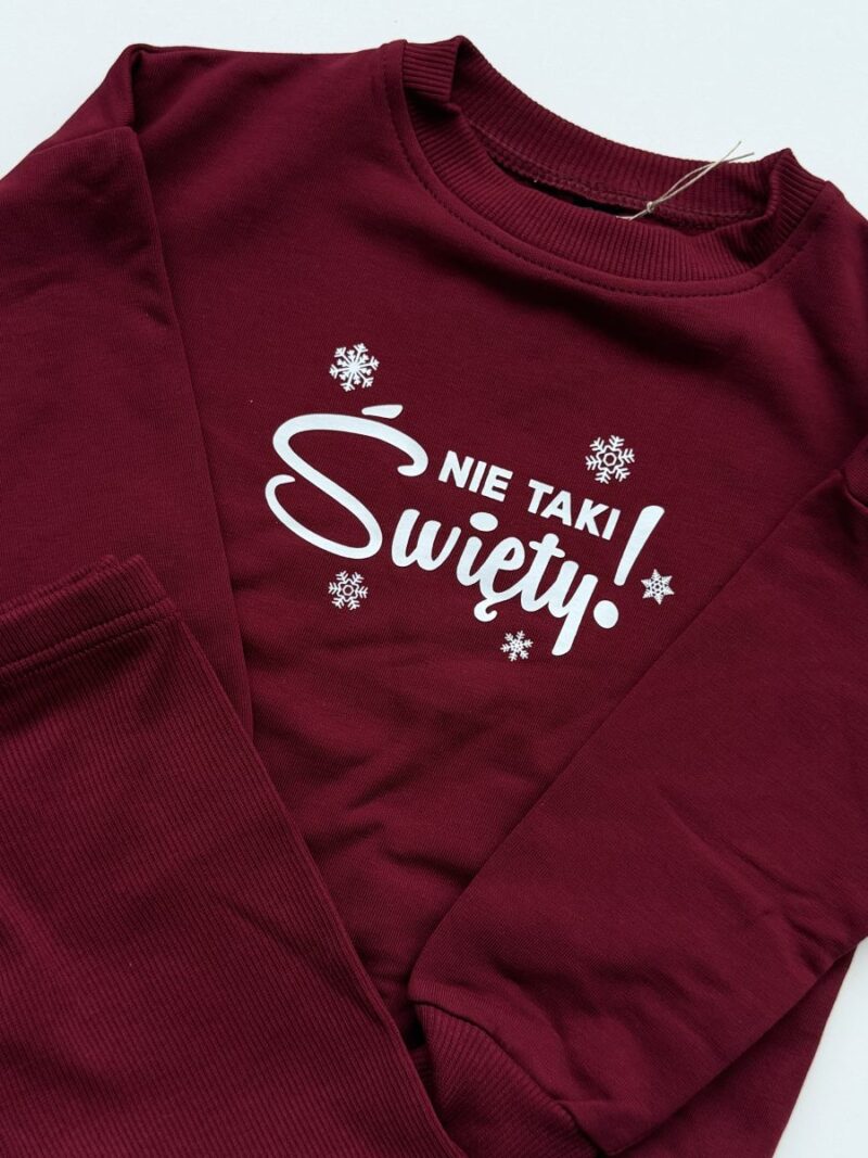 Komplet bordowy nie taki święty rozmiar 92