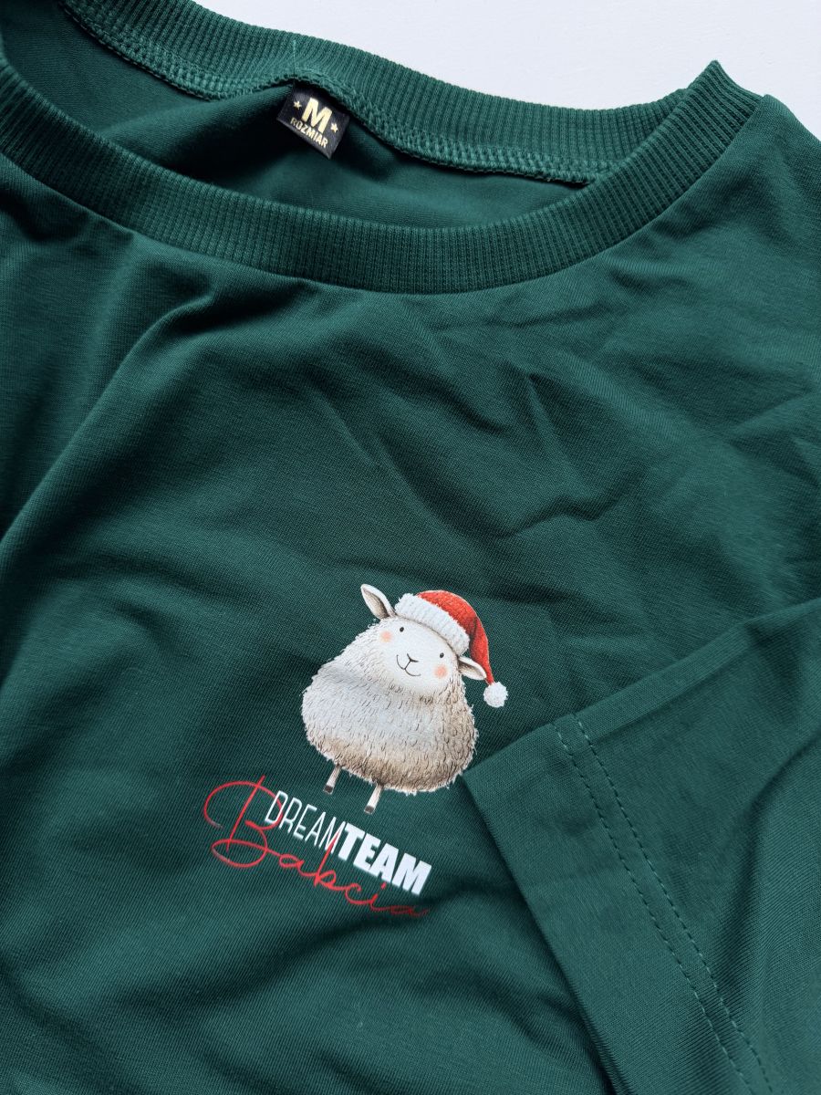 Koszulka zielona damska dream team babcia rozmiar M