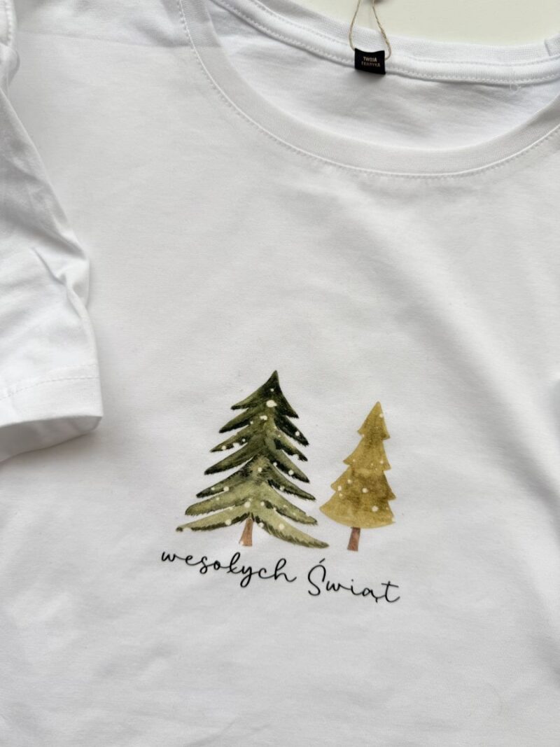 Koszulka męska biała wesołych świat rozmiar L