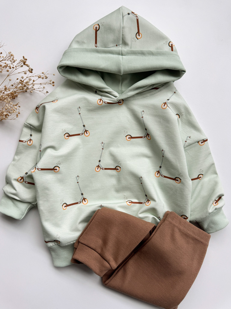 Bluza dziecięca z kapturem hulajnogi - obrazek 3