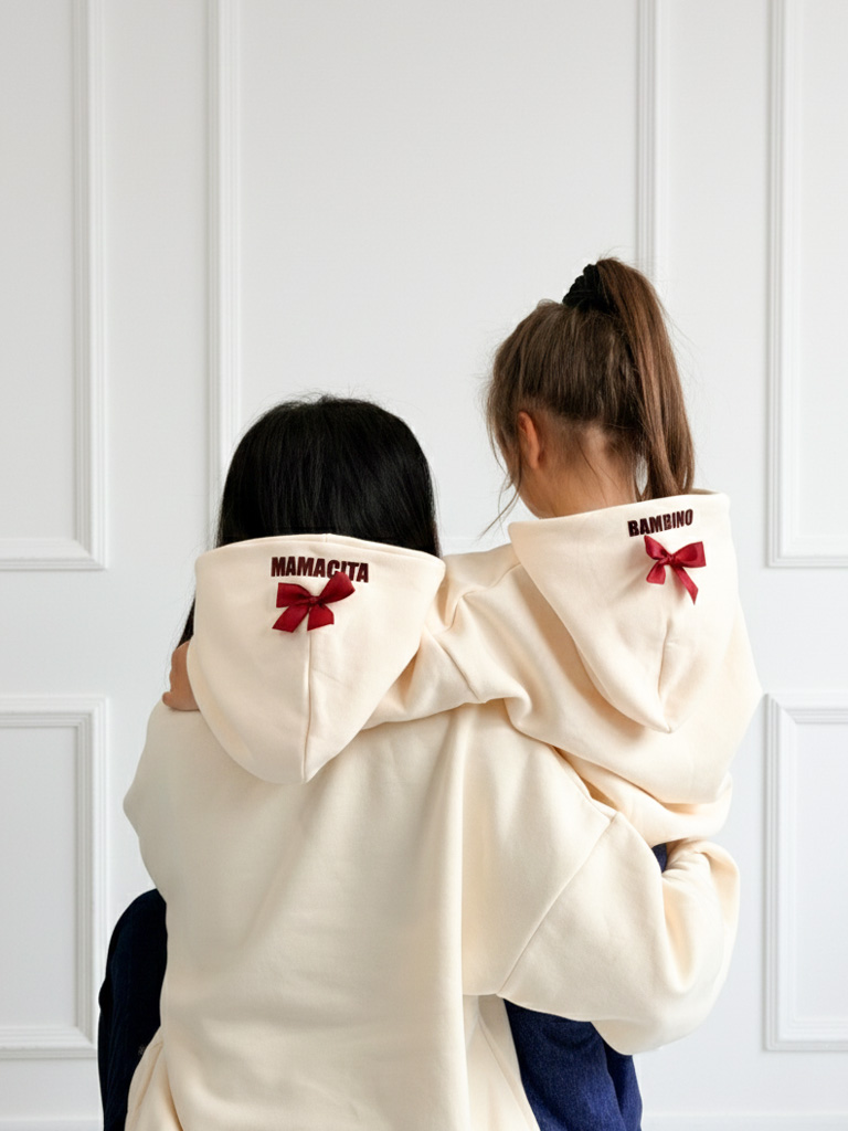 Komplet bluz z kokardkami mamacita bambino