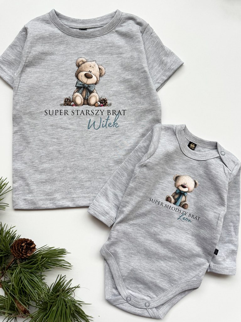 Zestaw dla braci zimowe misie