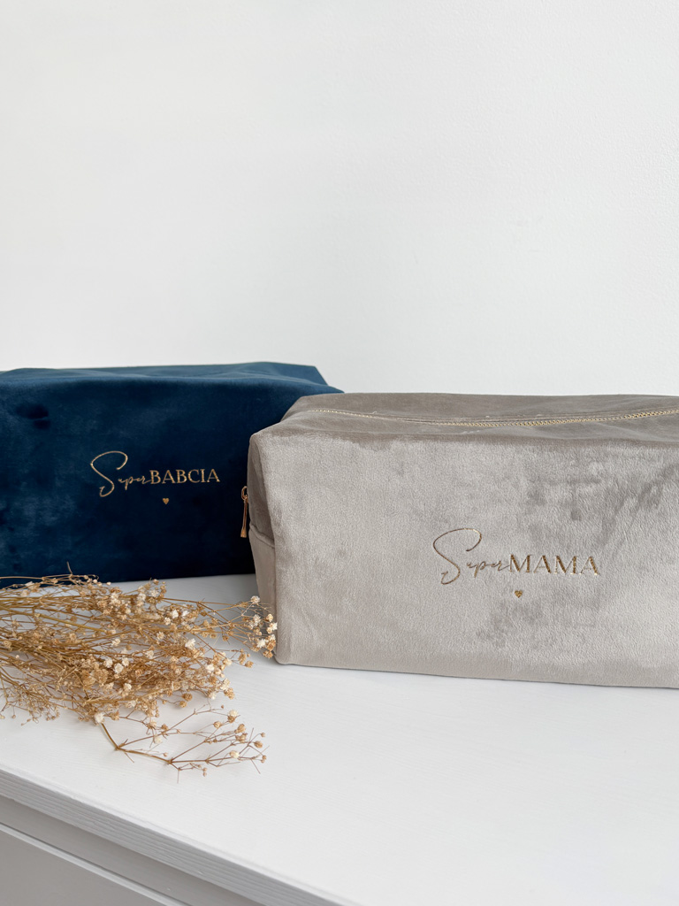 Kosmetyczka z nadrukiem Super Mama/Super Babcia