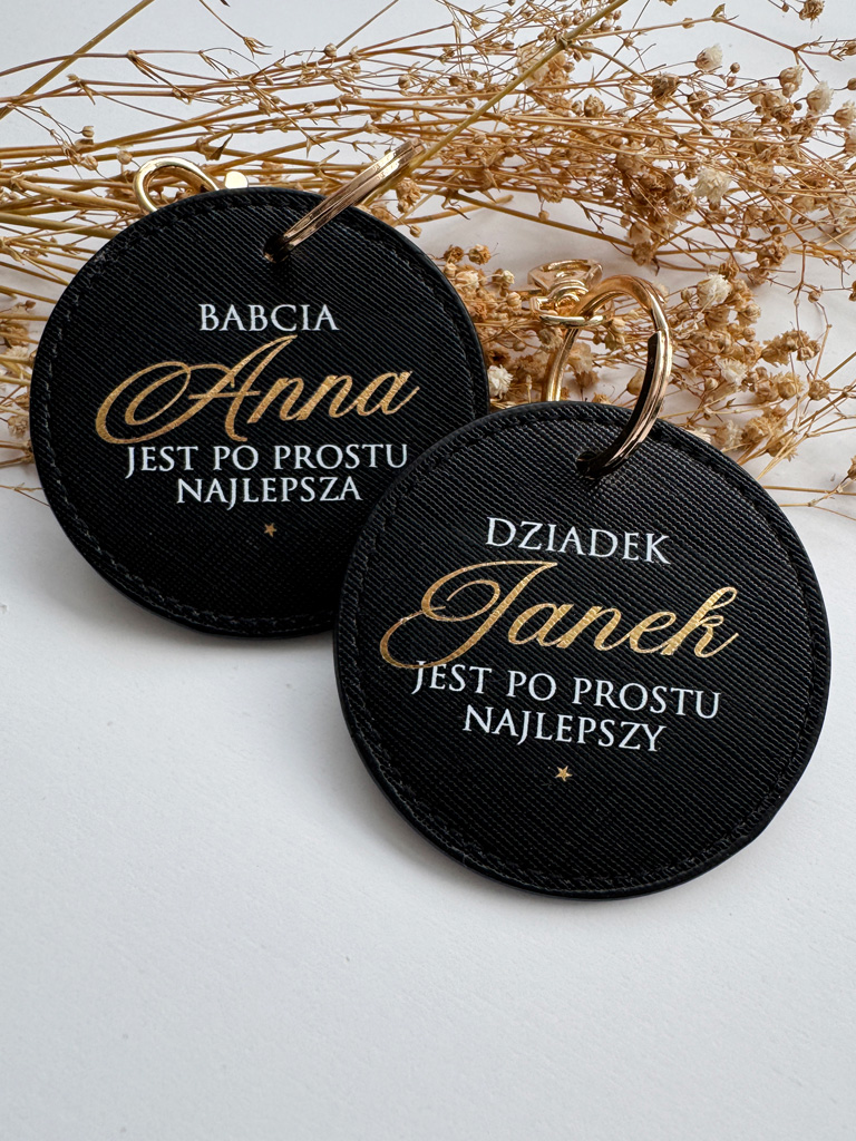 Breloczek Babcia jest najlepsza/Dziadek jest najlepszy