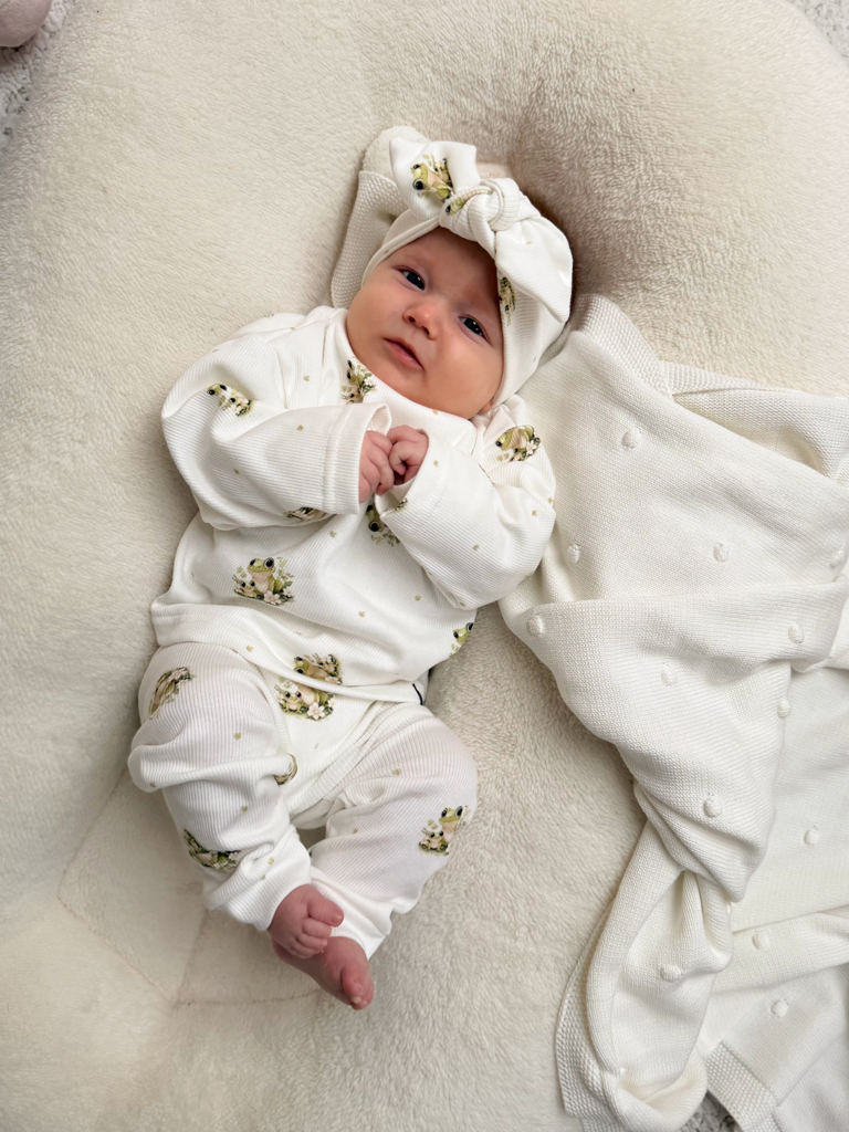 Prążkowany komplet żabki 5el.