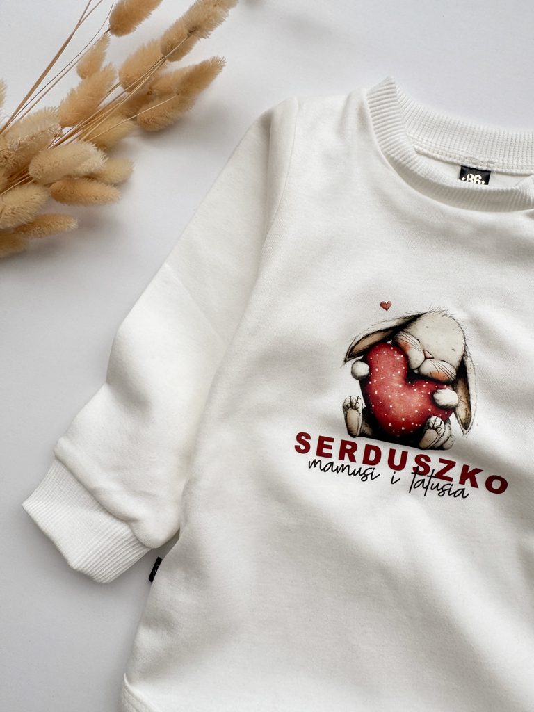 Body niemowlęce króliś serduszko mamusi i tatusia