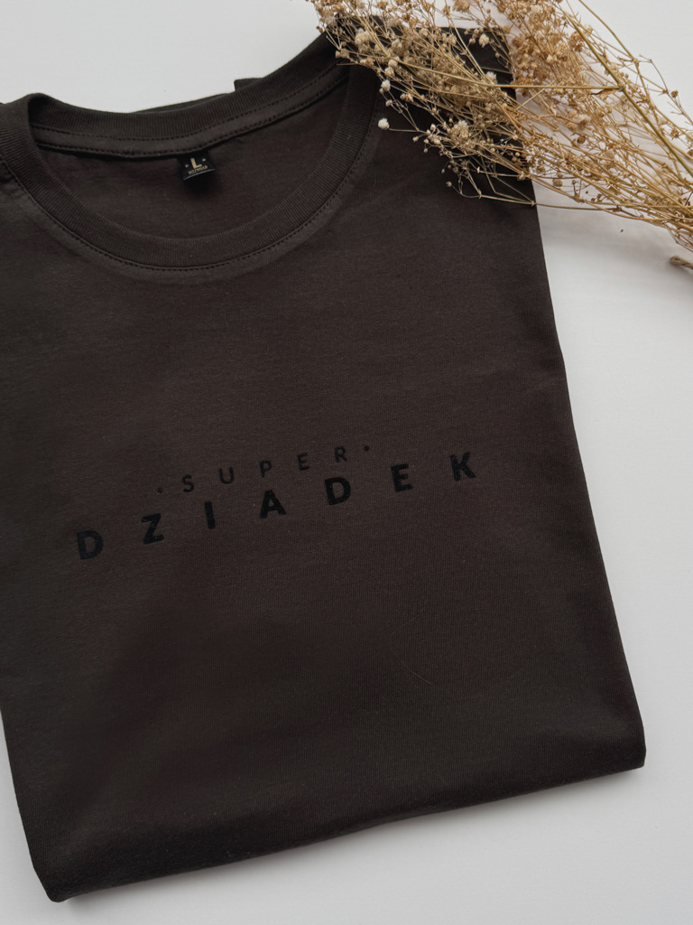 Koszulka męska z nadrukiem super Dziadek