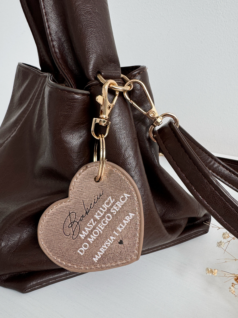 Breloczek serduszko Babciu, masz klucz do mojego serca