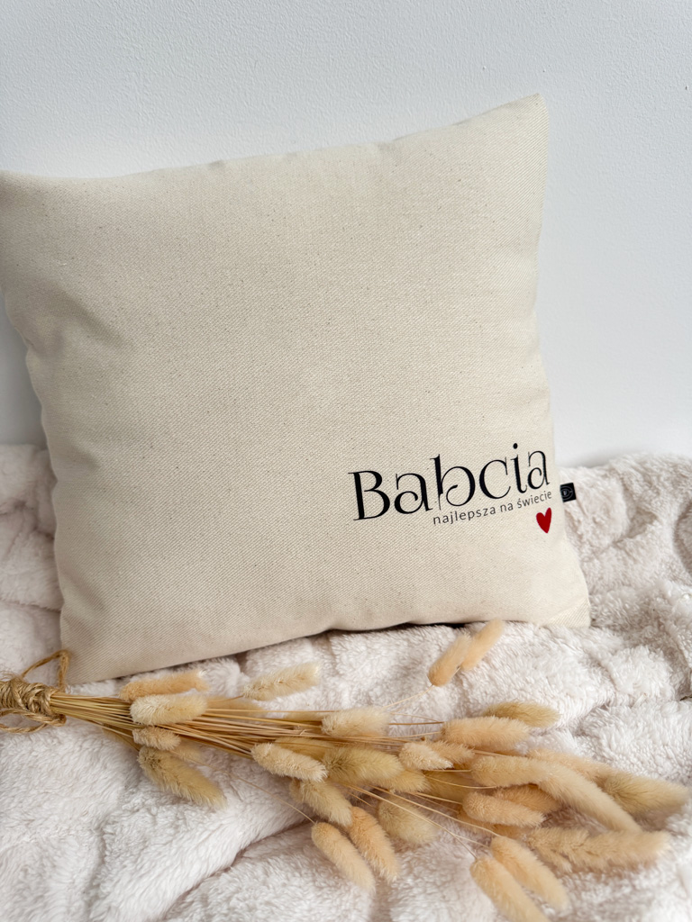Poduszka z nadrukiem Babcia najlepsza na świecie