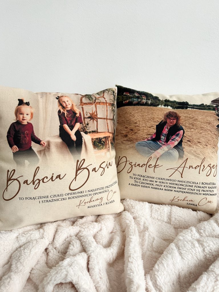 2pak poduszek ze zdjęciami wnuków
