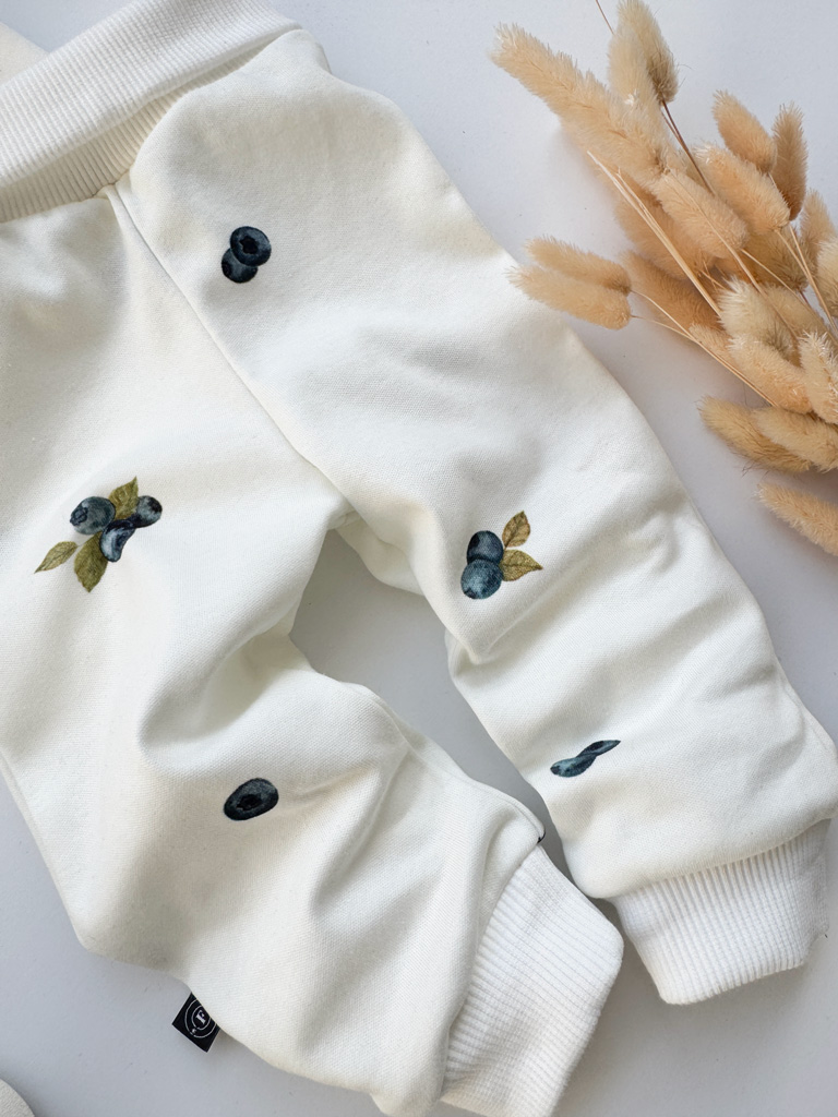 Spodnie niemowlęce borówki