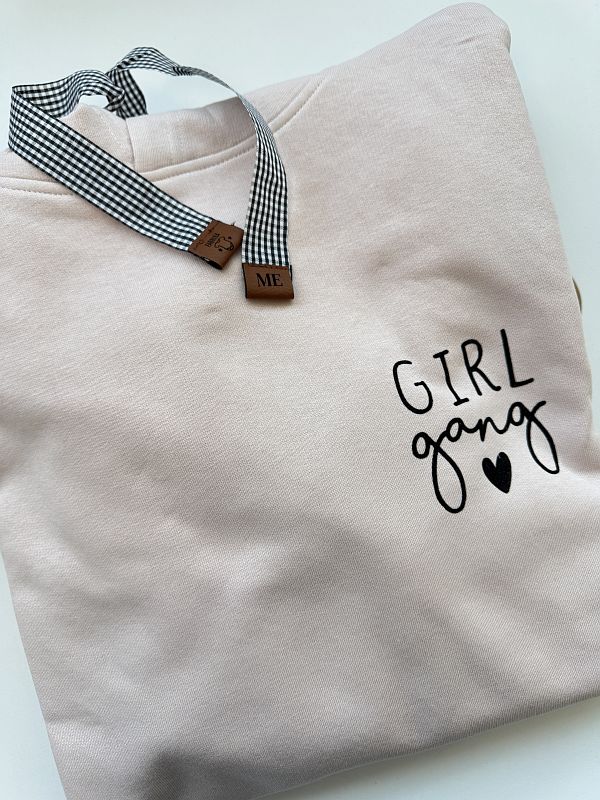 Bluza różowa damska z kapturem girl gang rozmiar XL